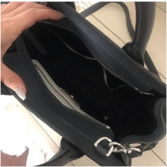 🪞 Henri Bendel Rivington limited edition pebbled leather convertible top handle - Picture 3 of 8